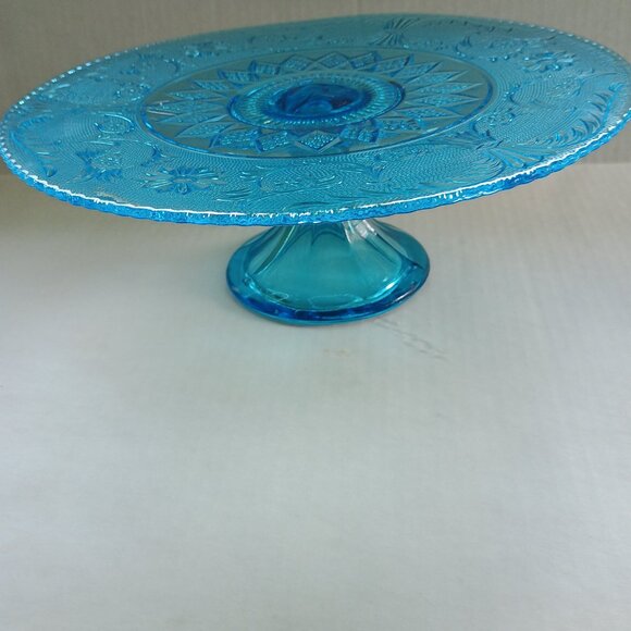 Blue Cake Dish 13" - Picture 2 of 13